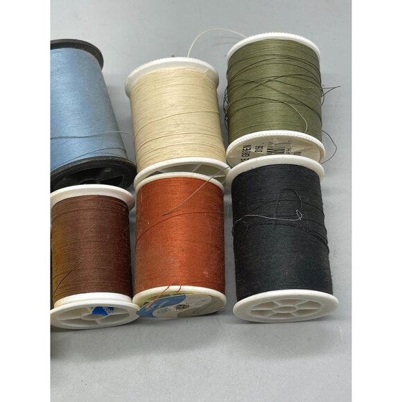 10 spools polyester thread varying colors black  & sizes READ - Picture 5 of 5